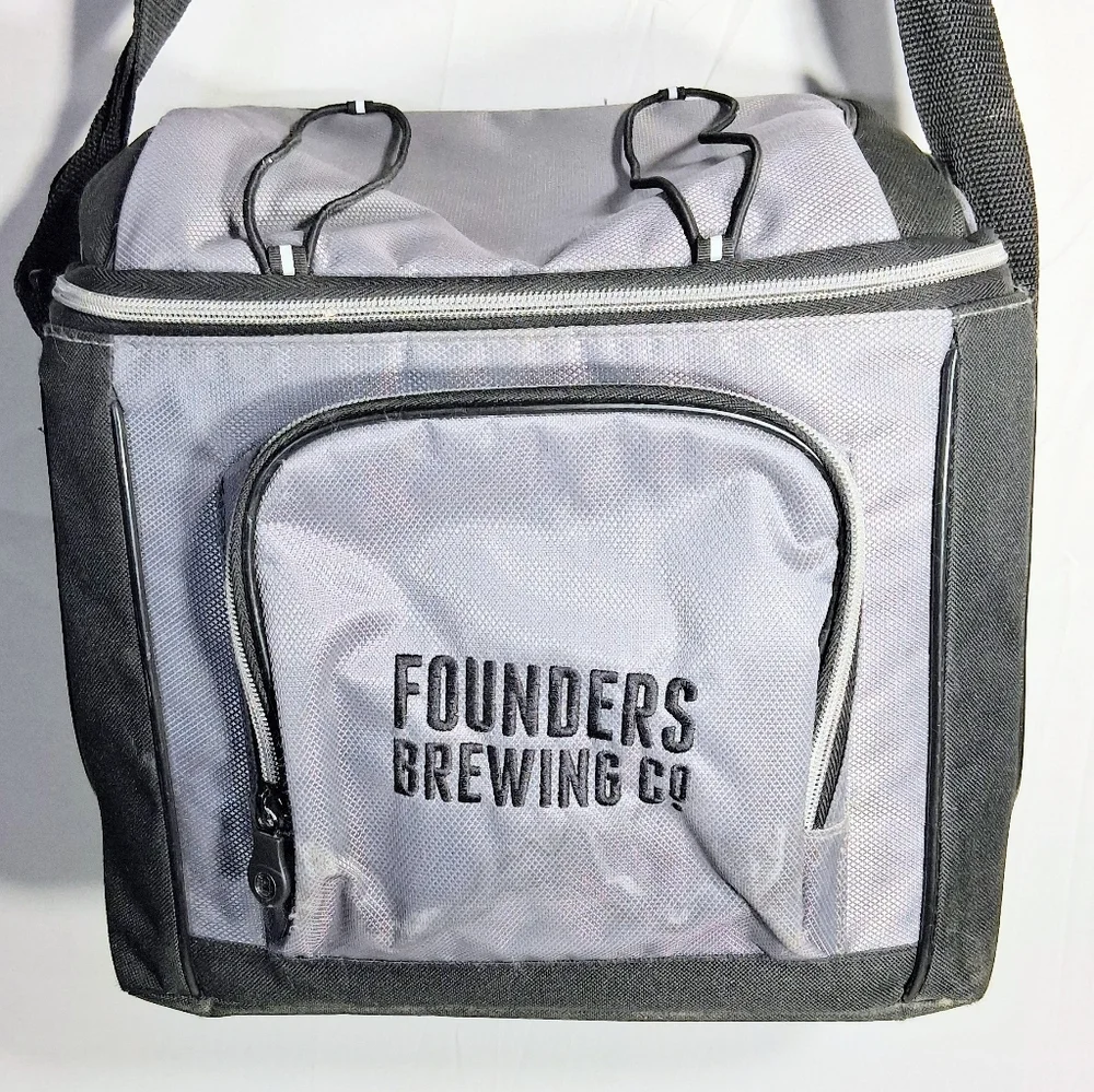 Coleman Soft Sided Removable Plastic Liner Founders Brewing Beverage Cooler